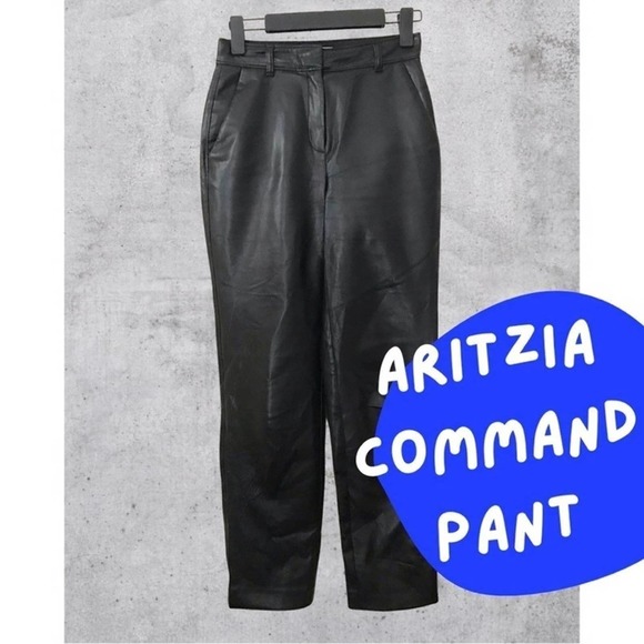 Aritzia Command Pant Faux Leather - Picture 2 of 6